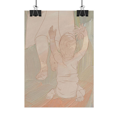 Baby reaching toward Jesus (sunflower in hand) Infant/Child-loss Loss