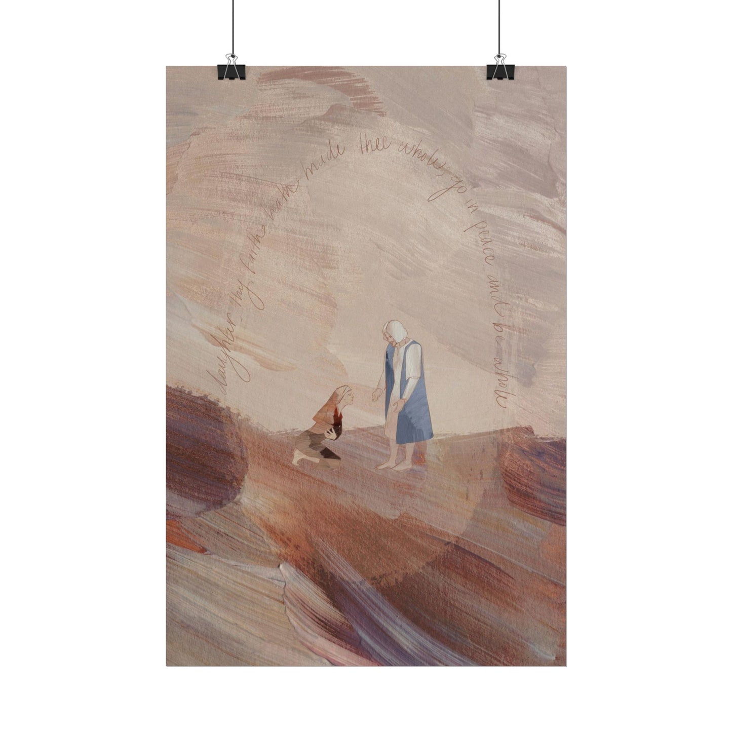 Jesus Heals Woman with an Issue of Blood Art Print