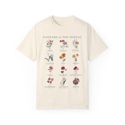 Astrology Flower Garden T-shirt