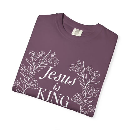 Jesus is King Floral  T-shirt