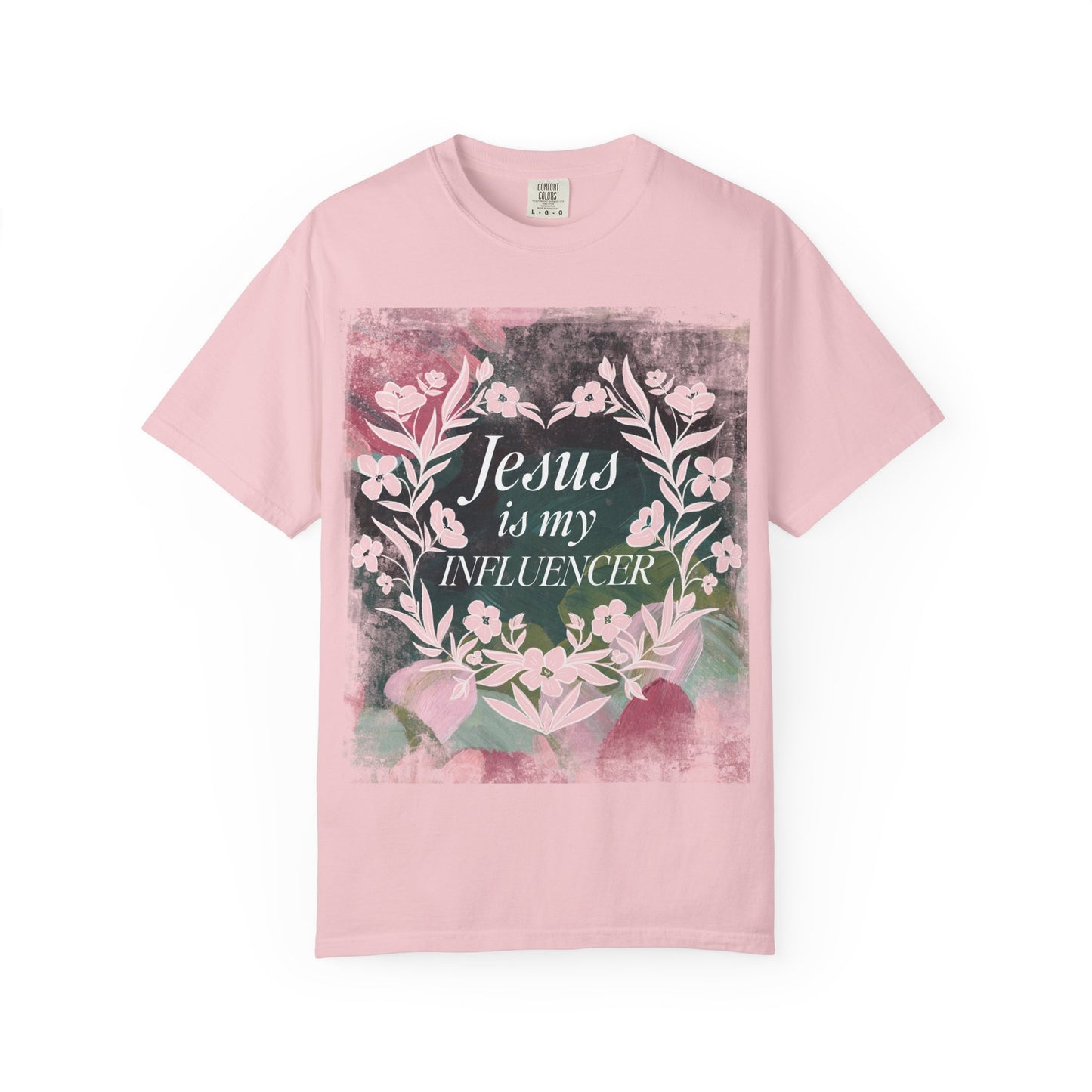 Jesus Is My Influencer Floral T-Shirt