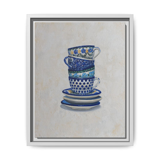 Polish Teacups on Canvas | Framed