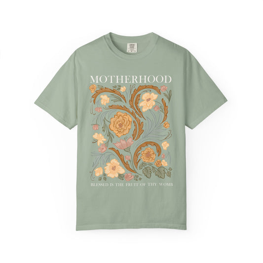 Motherhood T-Shirt — "Blessed Is The Fruit of Thy Womb"