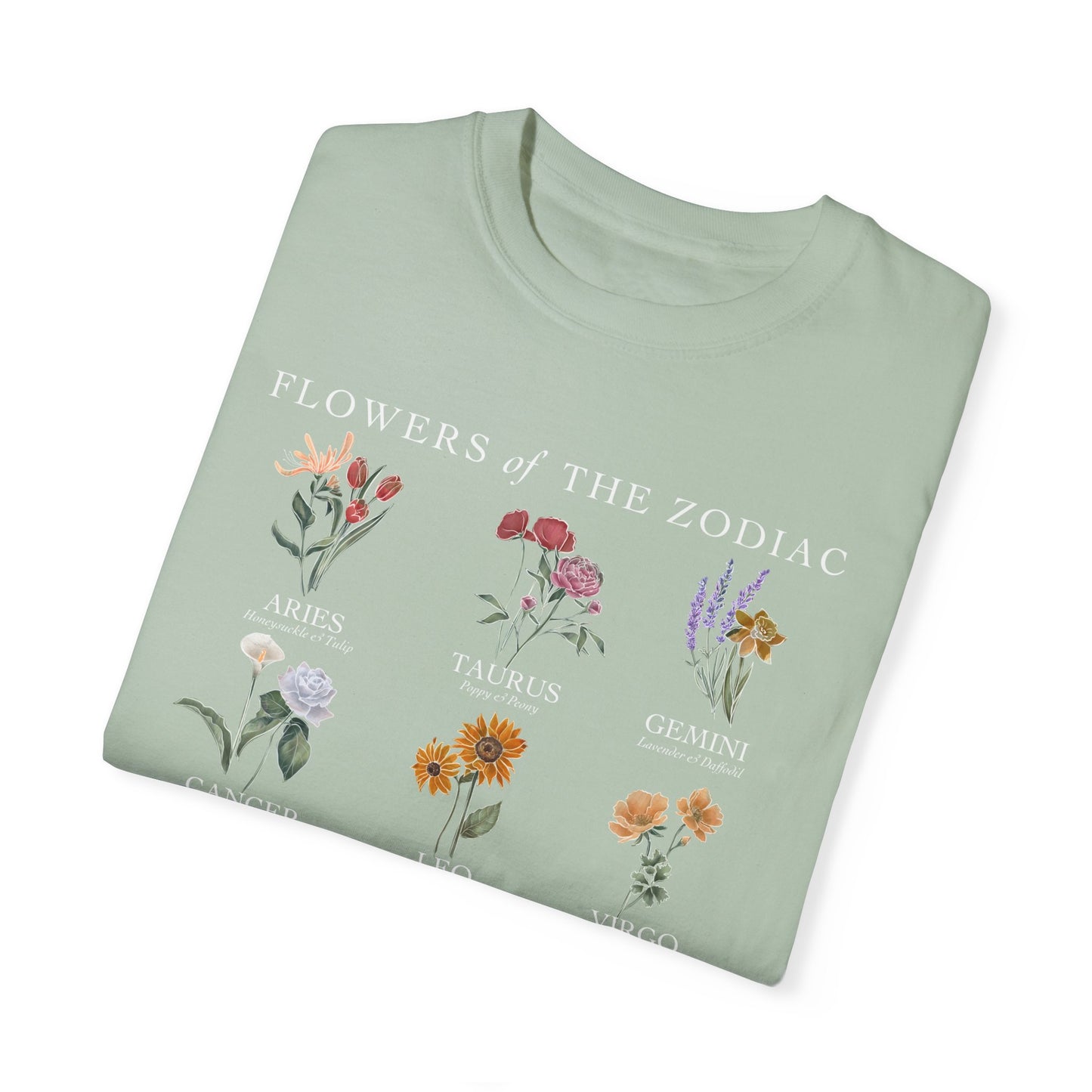 Astrology Flower Garden T-shirt