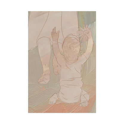 Baby reaching toward Jesus (sunflower in hand) Infant/Child-loss Loss