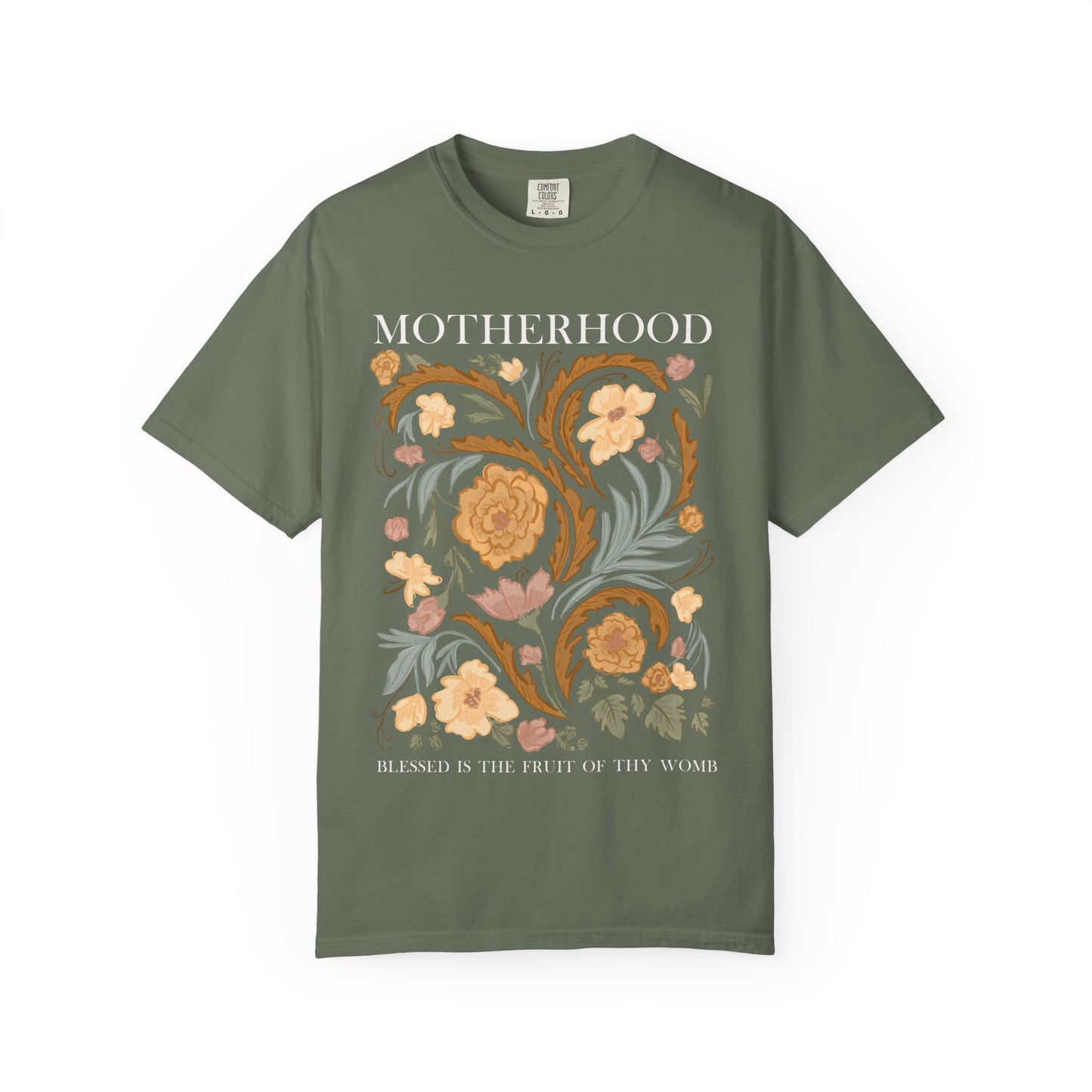 Motherhood T-Shirt — "Blessed Is The Fruit of Thy Womb"