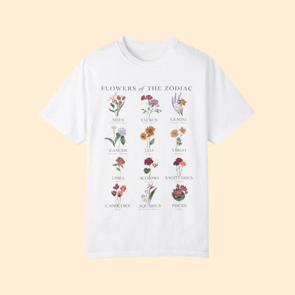 Astrology Flower Garden T-shirt