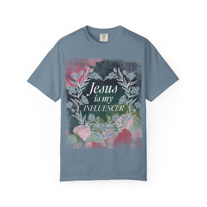 Jesus Is My Influencer Floral T-Shirt