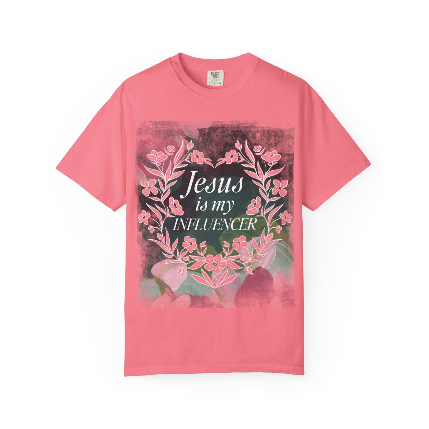 Jesus Is My Influencer Floral T-Shirt