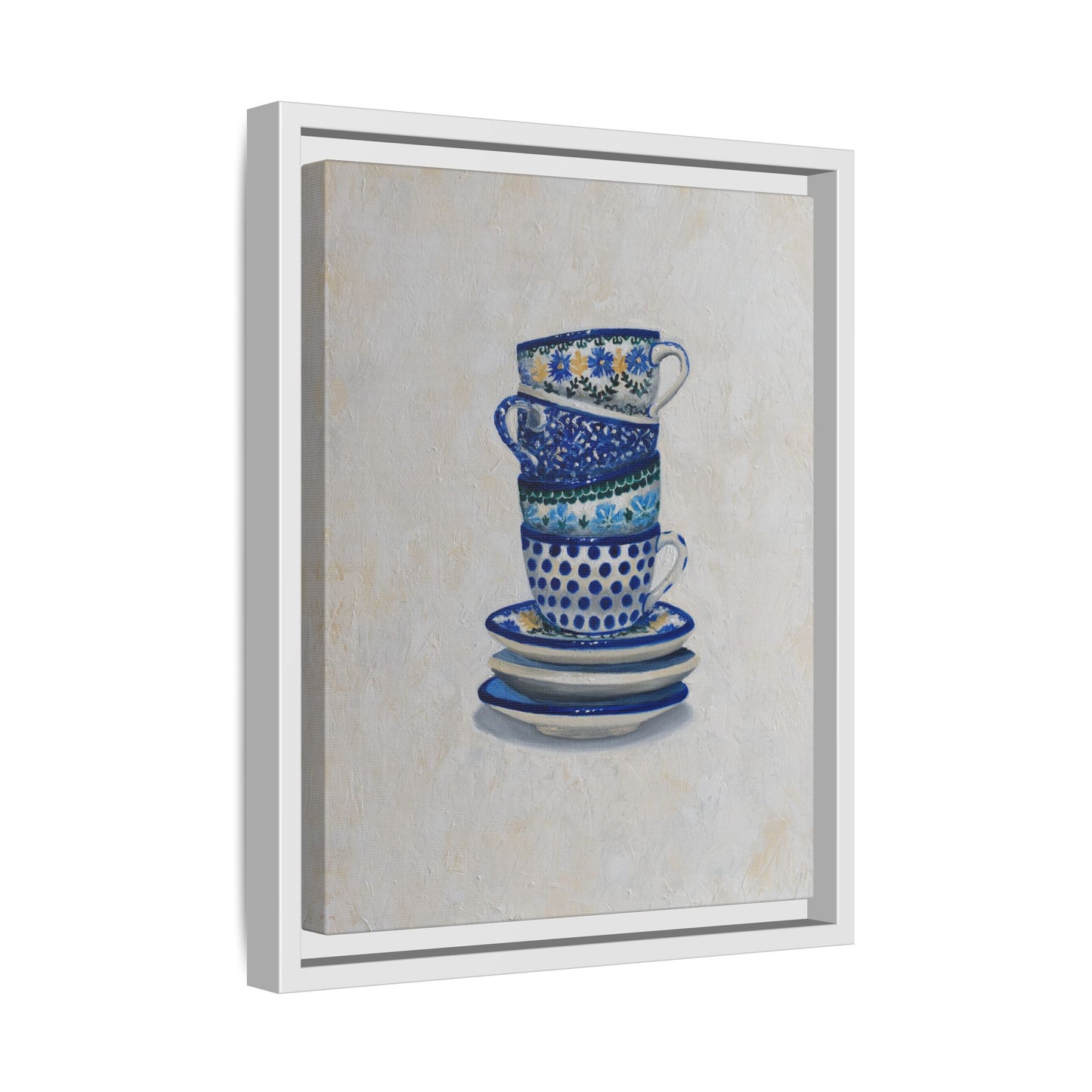 Polish Teacups on Canvas | Framed