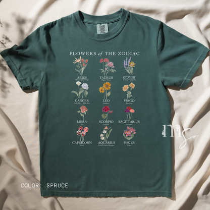 Astrology Flower Garden T-shirt