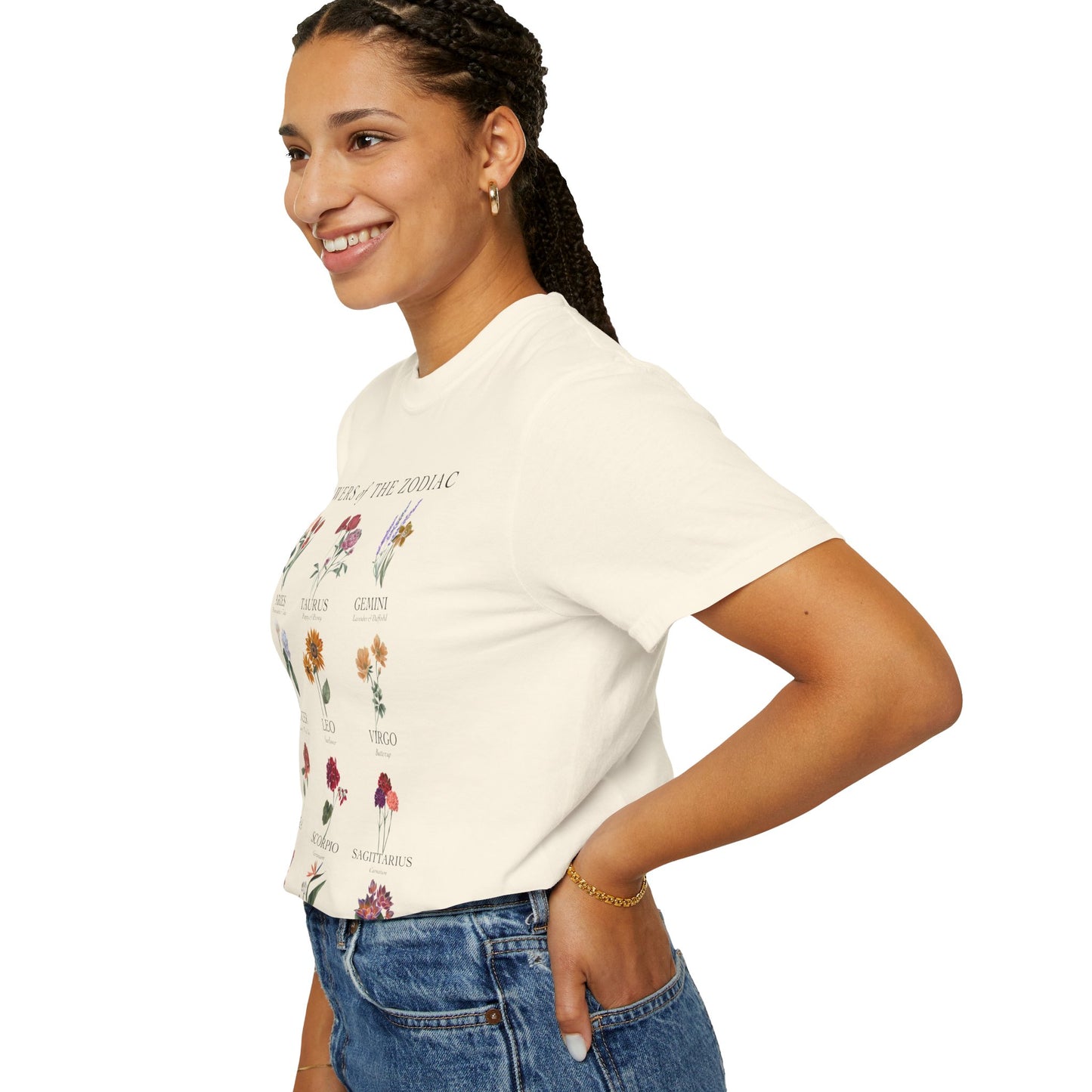 Astrology Flower Garden T-shirt