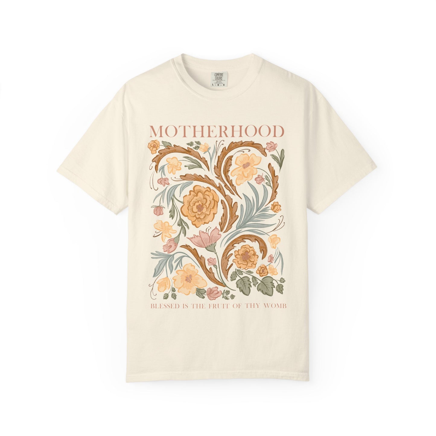 Motherhood T-Shirt — "Blessed Is The Fruit of Thy Womb"