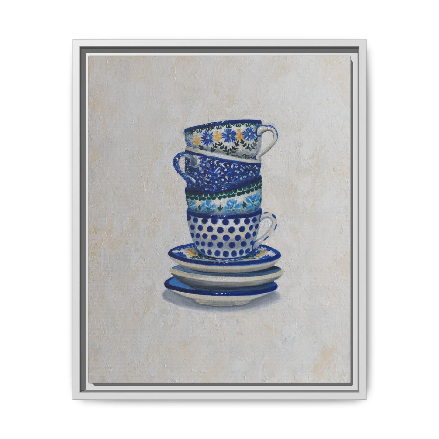 Polish Teacups on Canvas | Framed