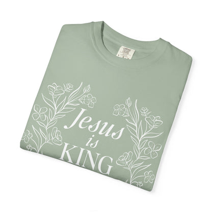 Jesus is King Floral  T-shirt