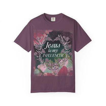 Jesus Is My Influencer Floral T-Shirt
