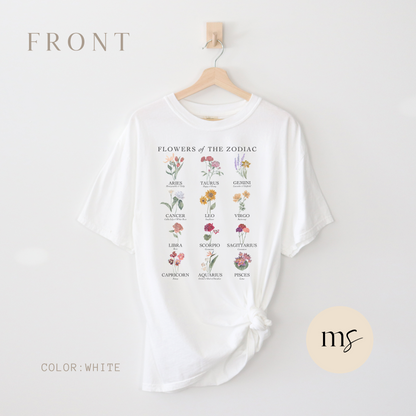 Astrology Flower Garden T-shirt