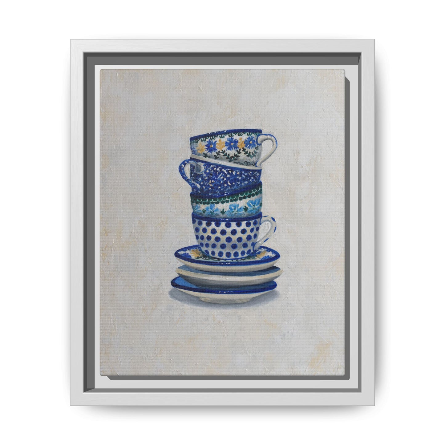 Polish Teacups on Canvas | Framed