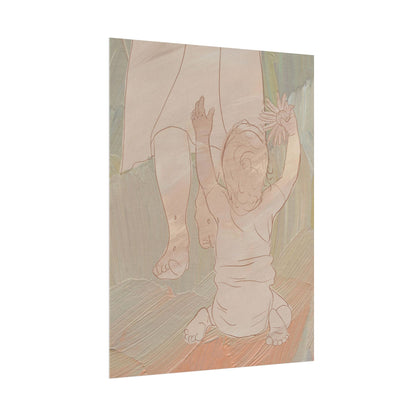 Baby reaching toward Jesus (sunflower in hand) Infant/Child-loss Loss