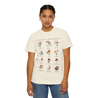 Astrology Flower Garden T-shirt