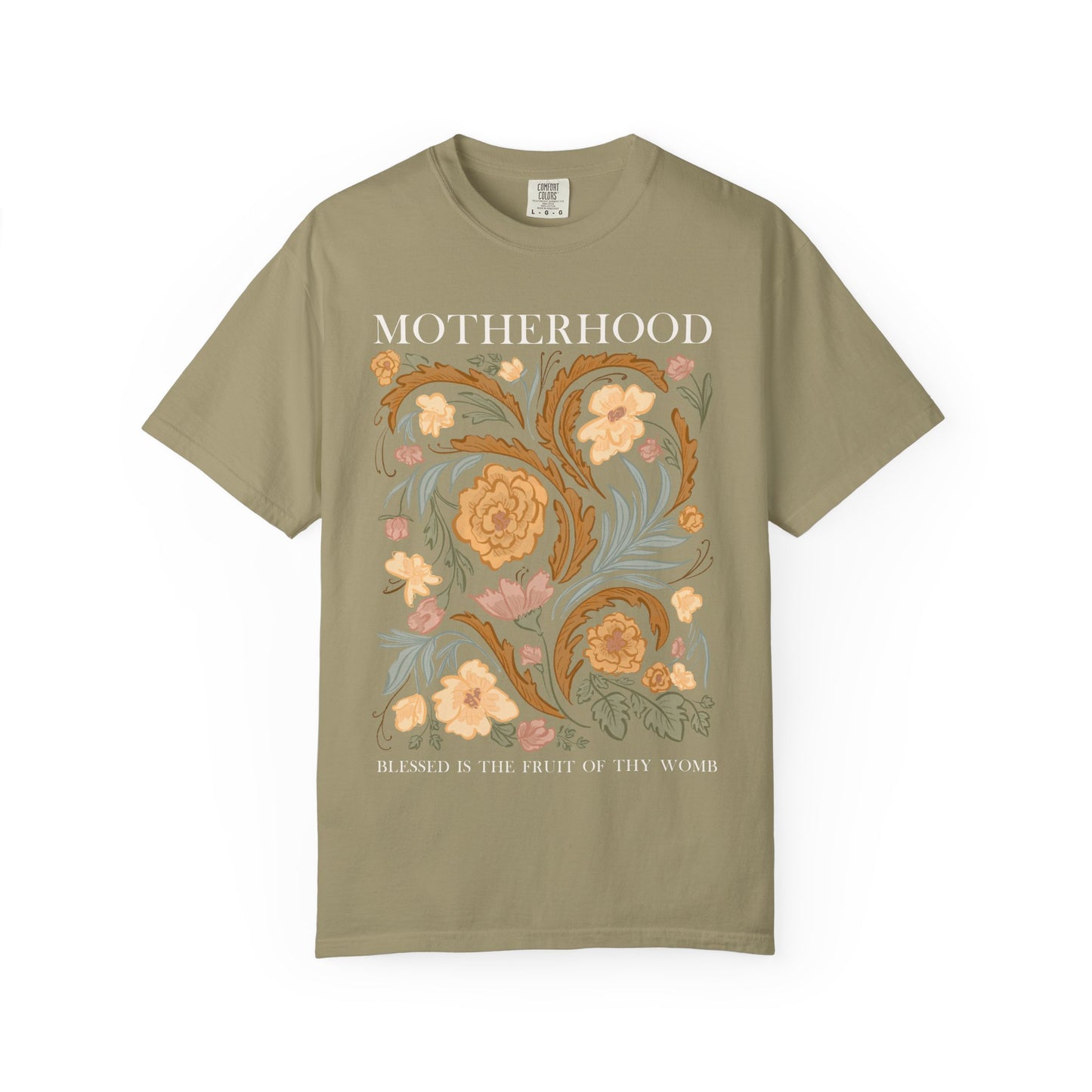 Motherhood T-Shirt — "Blessed Is The Fruit of Thy Womb"