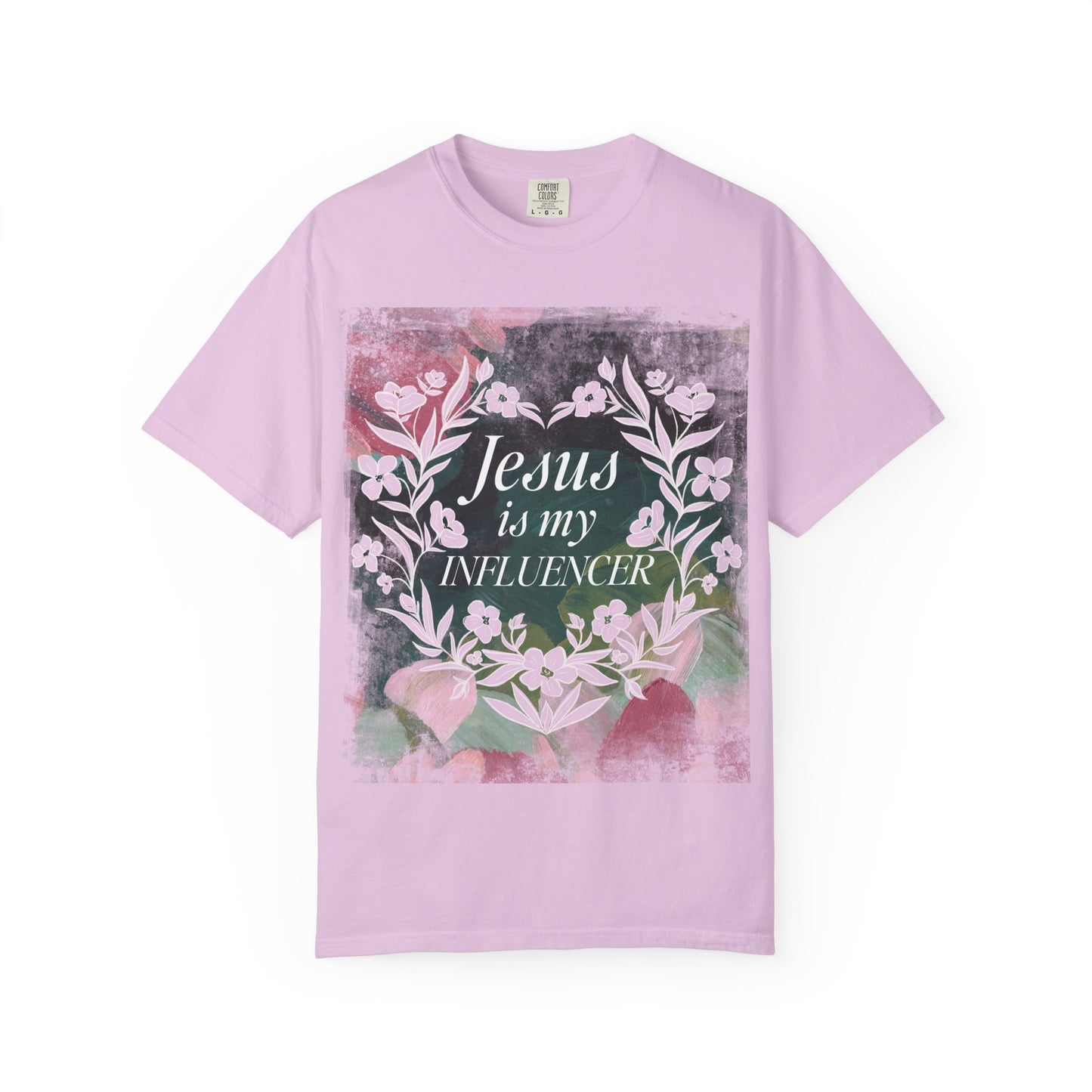 Jesus Is My Influencer Floral T-Shirt