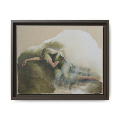 "A Mother's Gethsemane" — Framed Canvas Art Print