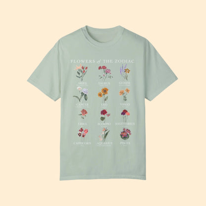 Astrology Flower Garden T-shirt