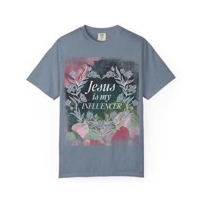 Jesus Is My Influencer Floral T-Shirt