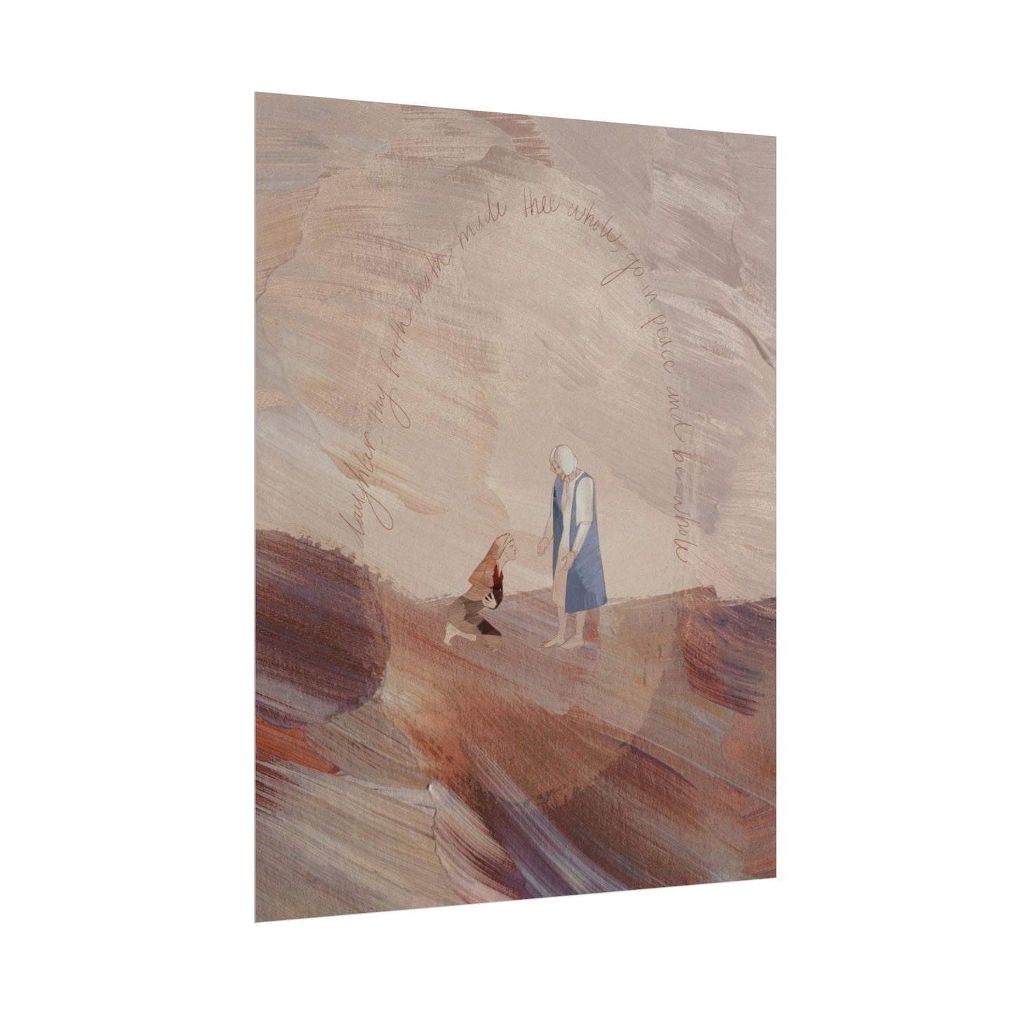 Jesus Heals Woman with an Issue of Blood Art Print