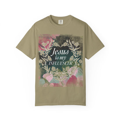 Jesus Is My Influencer Floral T-Shirt