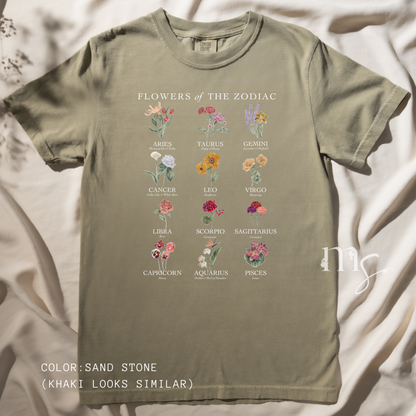 Astrology Flower Garden T-shirt