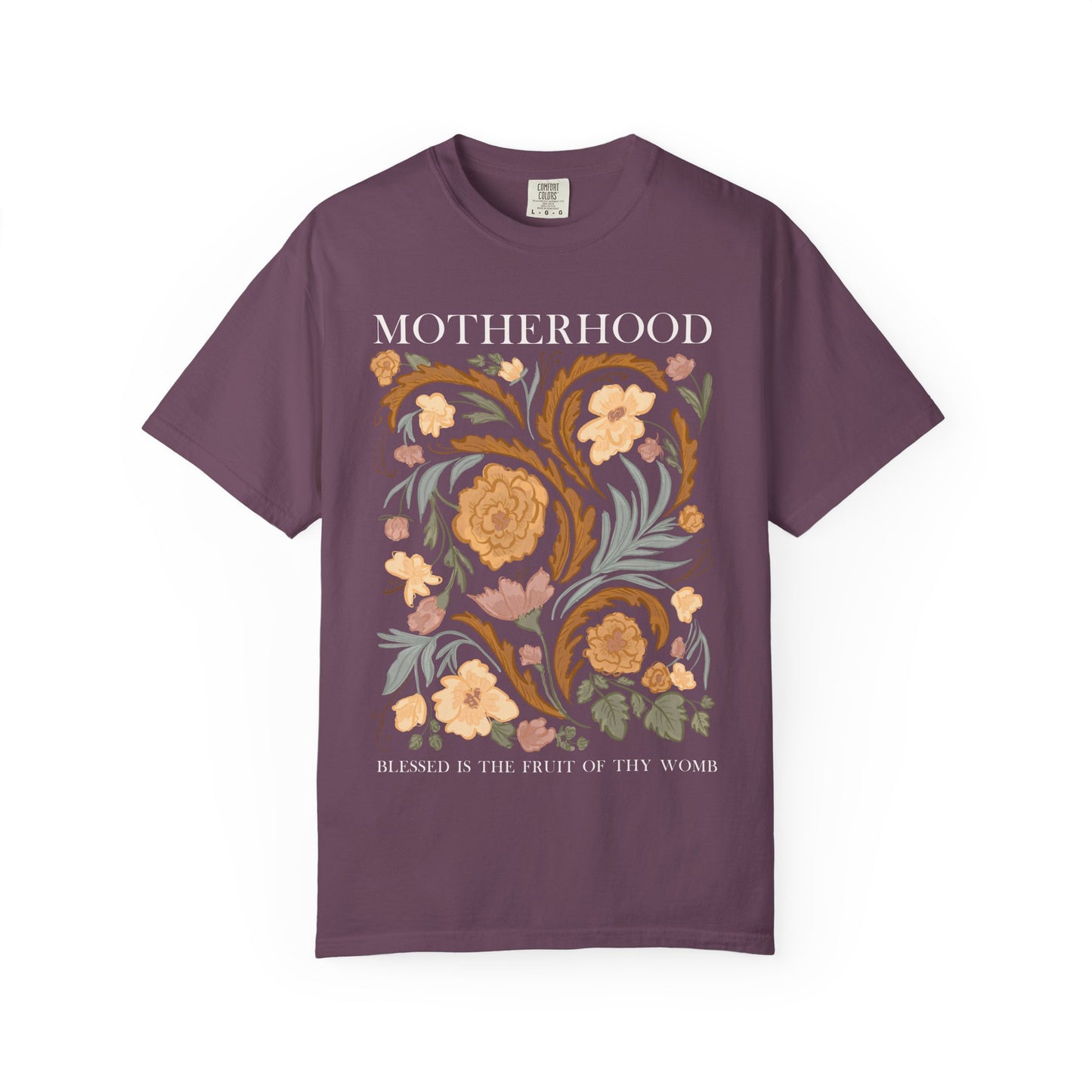 Motherhood T-Shirt — "Blessed Is The Fruit of Thy Womb"
