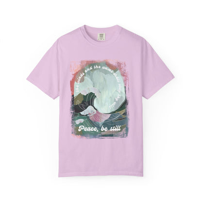 Peace Be Still Christian T-Shirt — Love Like Jesus Comfort Colors Crewneck