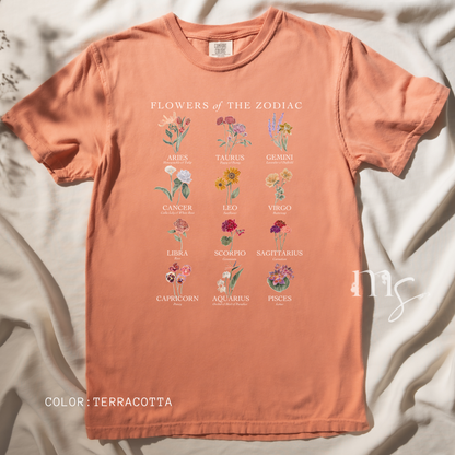 Astrology Flower Garden T-shirt