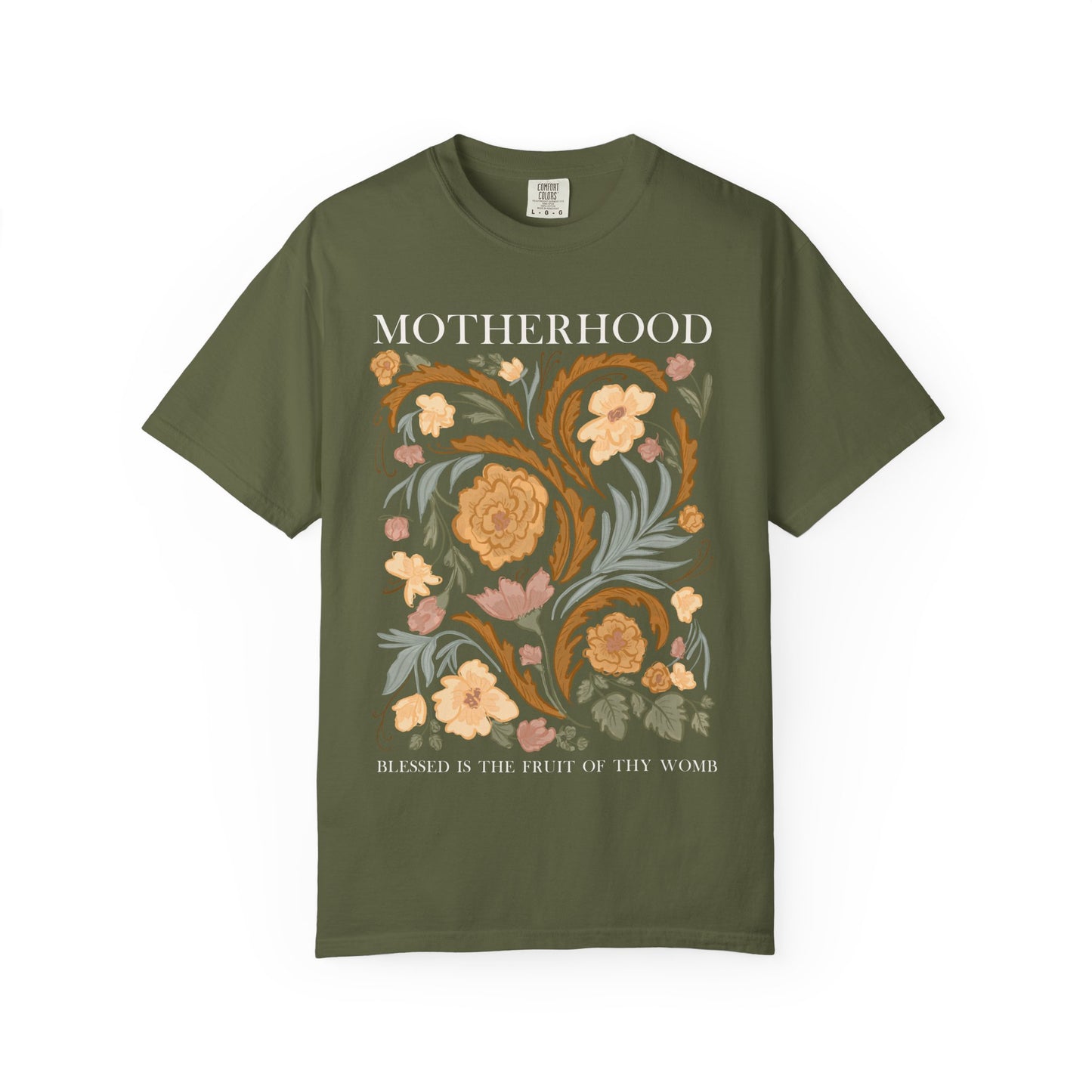 Motherhood T-Shirt — "Blessed Is The Fruit of Thy Womb"