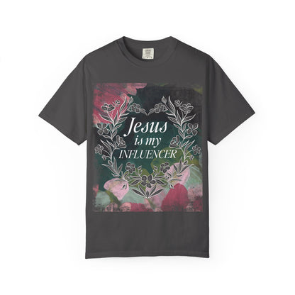 Jesus Is My Influencer Floral T-Shirt