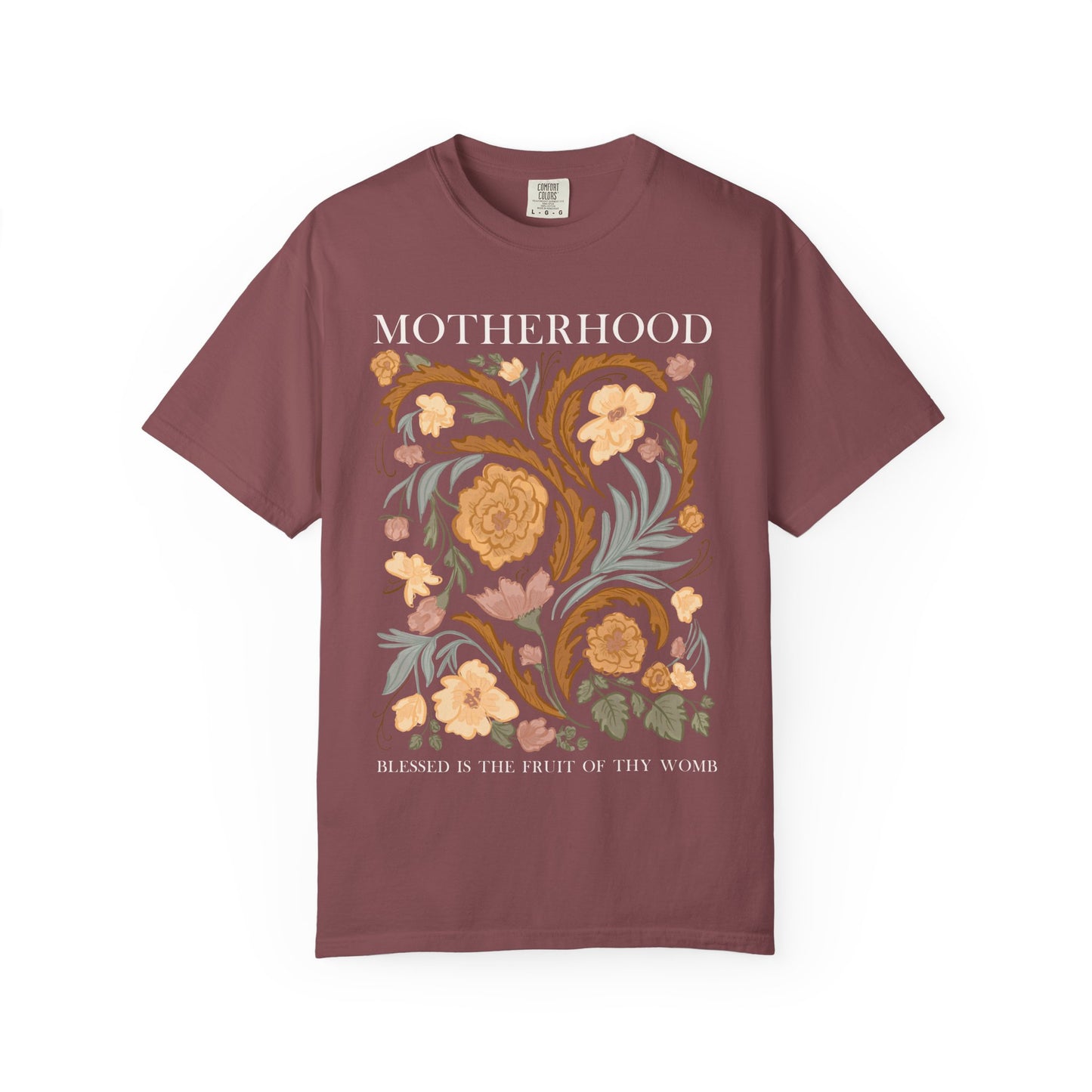 Motherhood T-Shirt — "Blessed Is The Fruit of Thy Womb"