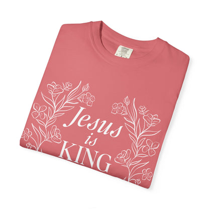 Jesus is King Floral  T-shirt