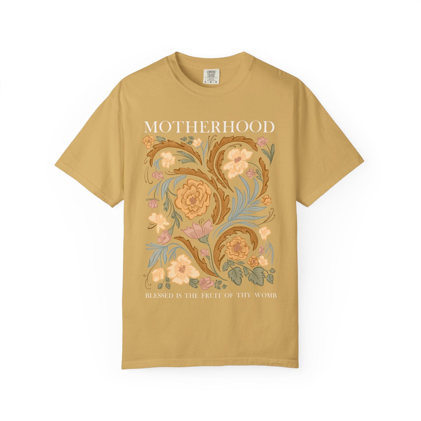 Motherhood T-Shirt — "Blessed Is The Fruit of Thy Womb"