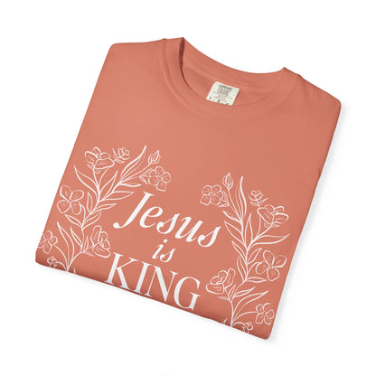Jesus is King Floral  T-shirt