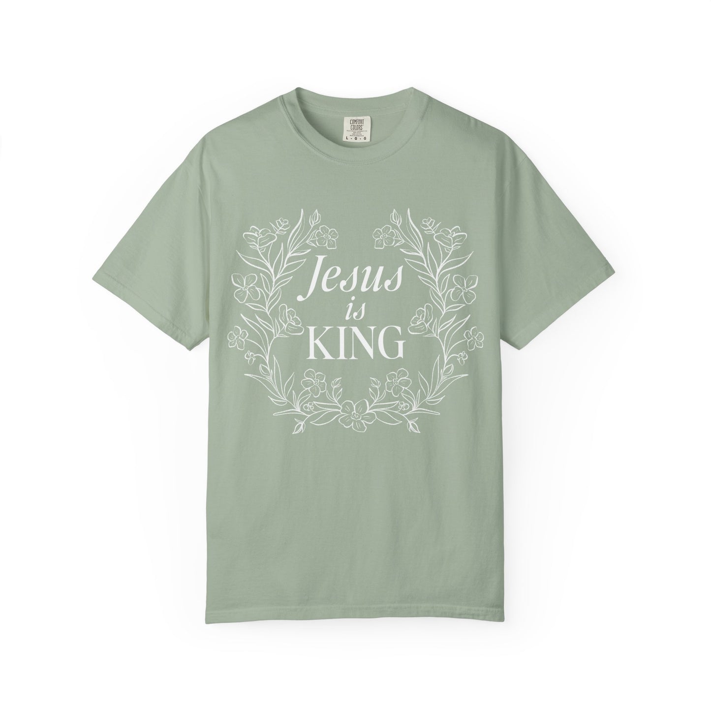 Jesus is King Floral  T-shirt