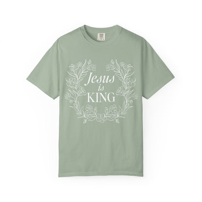 Jesus is King Floral  T-shirt
