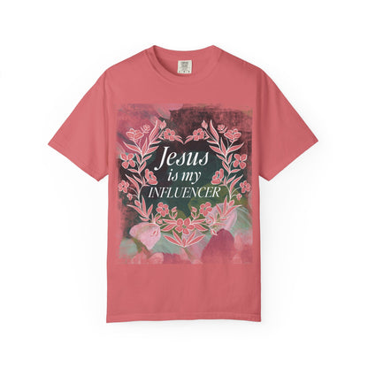 Jesus Is My Influencer Floral T-Shirt
