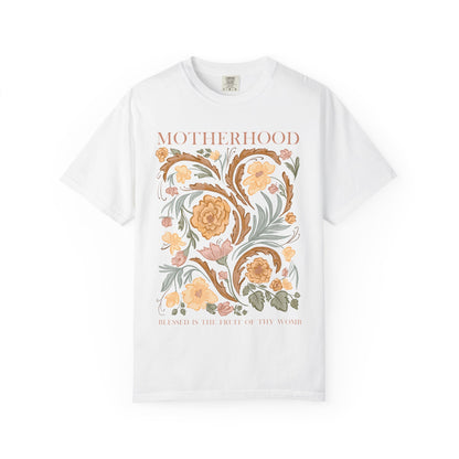 Motherhood T-Shirt — "Blessed Is The Fruit of Thy Womb"