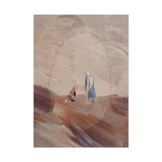 Jesus Heals Woman with an Issue of Blood Art Print