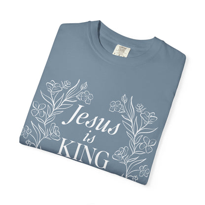 Jesus is King Floral  T-shirt