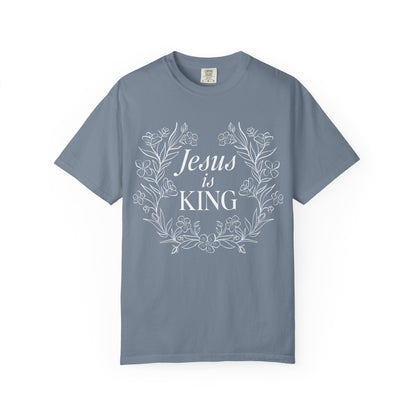 Jesus is King Floral  T-shirt