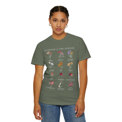 Astrology Flower Garden T-shirt