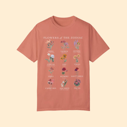 Astrology Flower Garden T-shirt